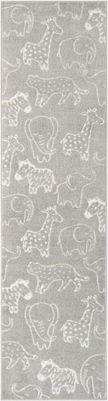 2' 7 x 10' Ernest · Pictoral rug, gray