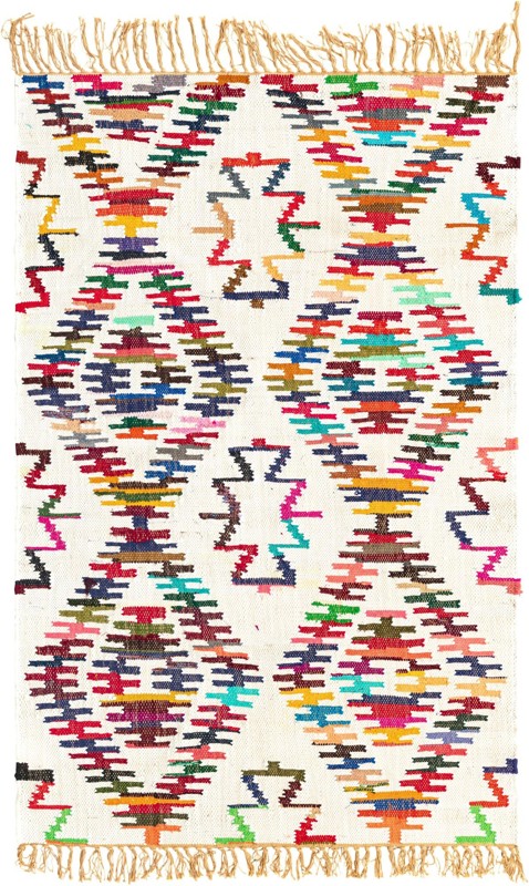 4' 1 x 6' 1 Lacombe · Diamond Chindi Rug, multi