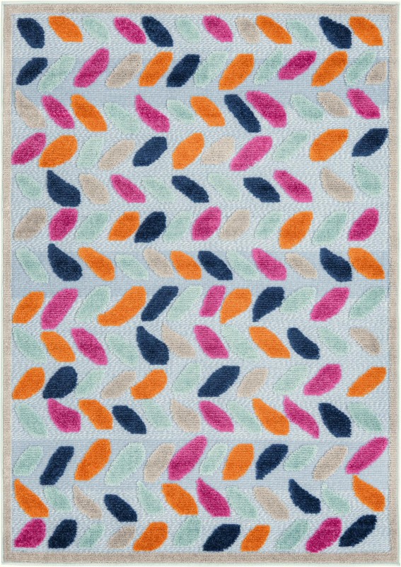 Boyd · Border Outdoor Rug, blue
