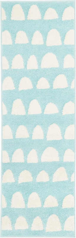 Halloran · Abstract rug, clear blue
