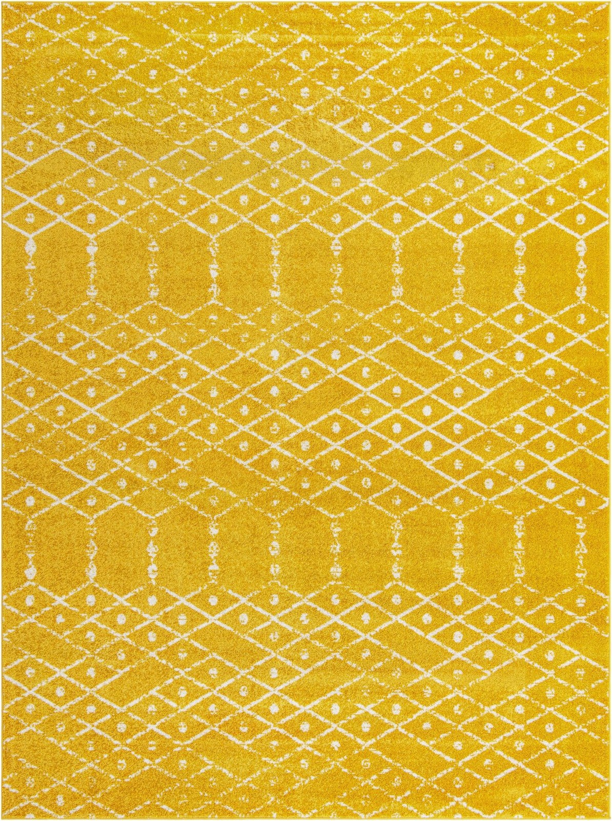 9' x 12' Newcomb · Diamond rug, yellow