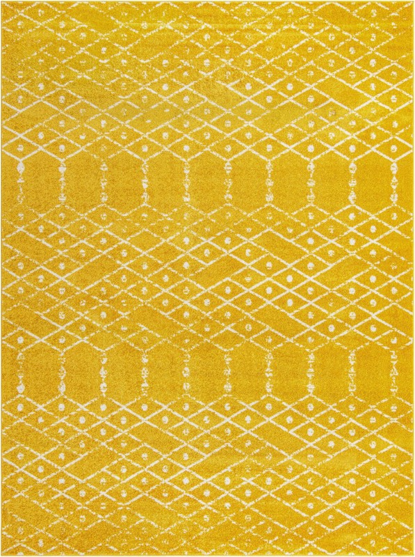 9' x 12' Newcomb · Diamond rug, yellow