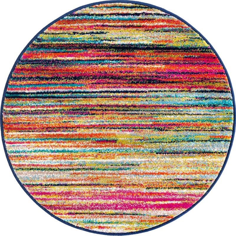 3' x 3' Lynch · Abstract rug, multi