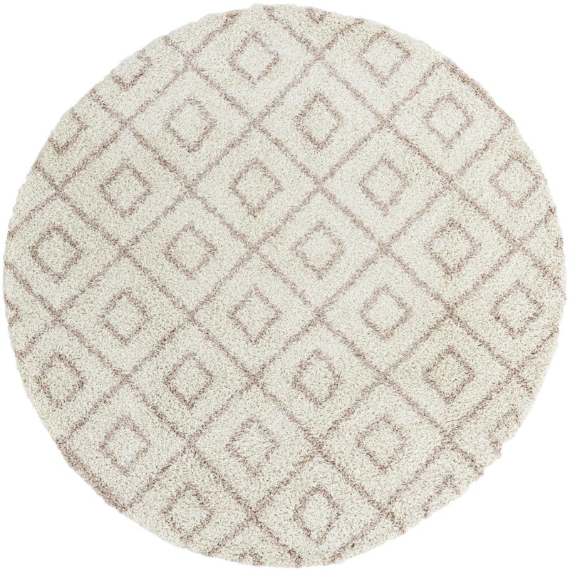 7' 10 x 7' 10 Brock · Diamond Shag Rug, beige
