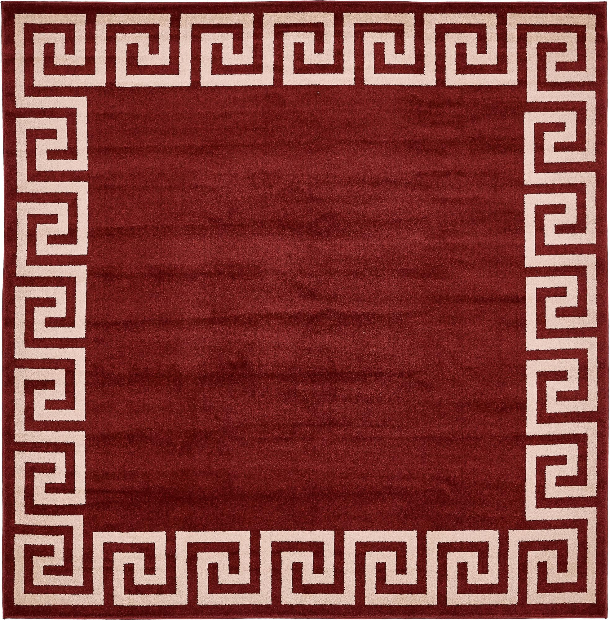 7' 10 x 7' 10 Taft · Border rug