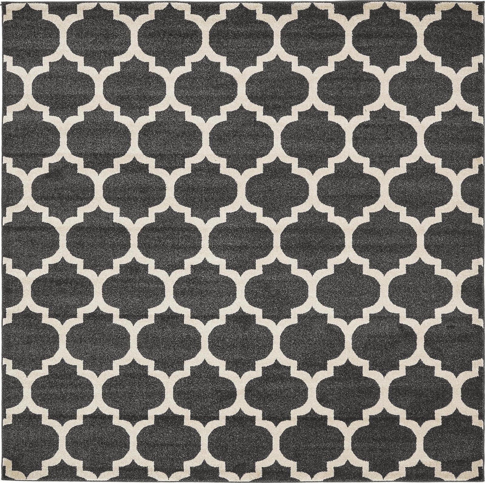7' 10 x 7' 10 Arkwright · Geometric rug, fume