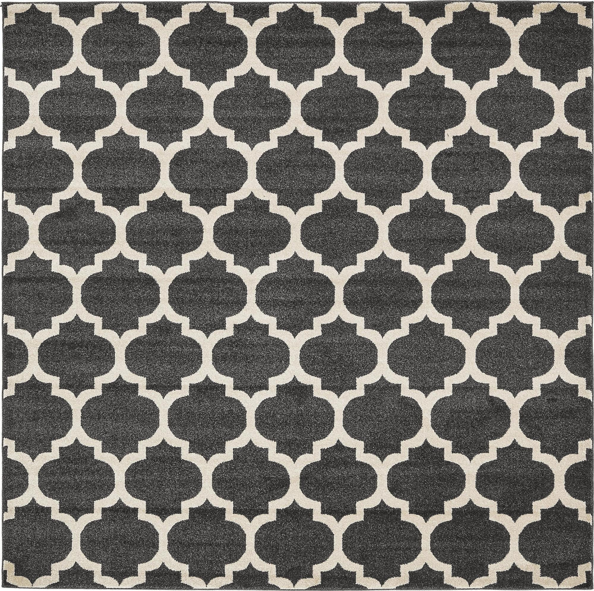 7' 10 x 7' 10 Arkwright · Geometric rug, fume