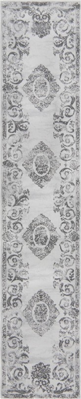 Crockett · Border rug, gray