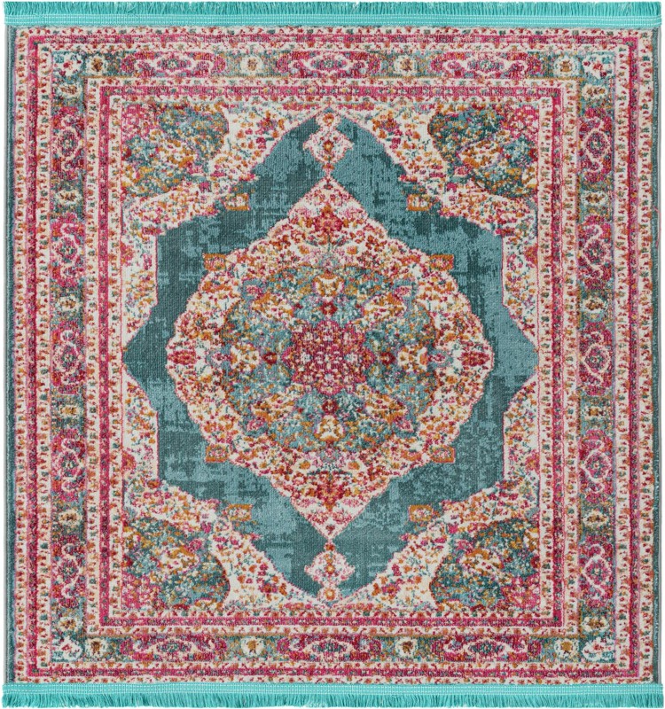 4' x 4' Coburn · Border rug