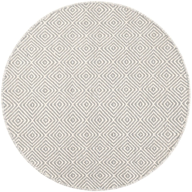 Standish · Diamond Wool Rug, gray
