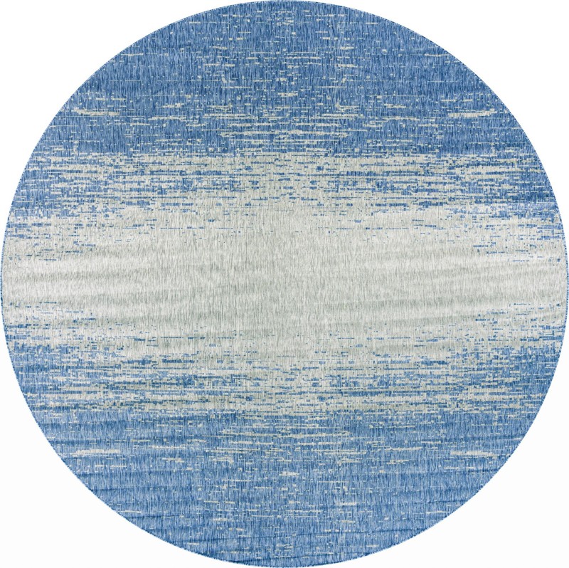13' x 13' Buell · Abstract Outdoor Rug, blue