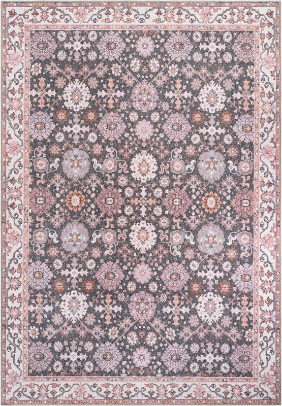 8' 4 x 12' Carden · Border Washable Rug, gray