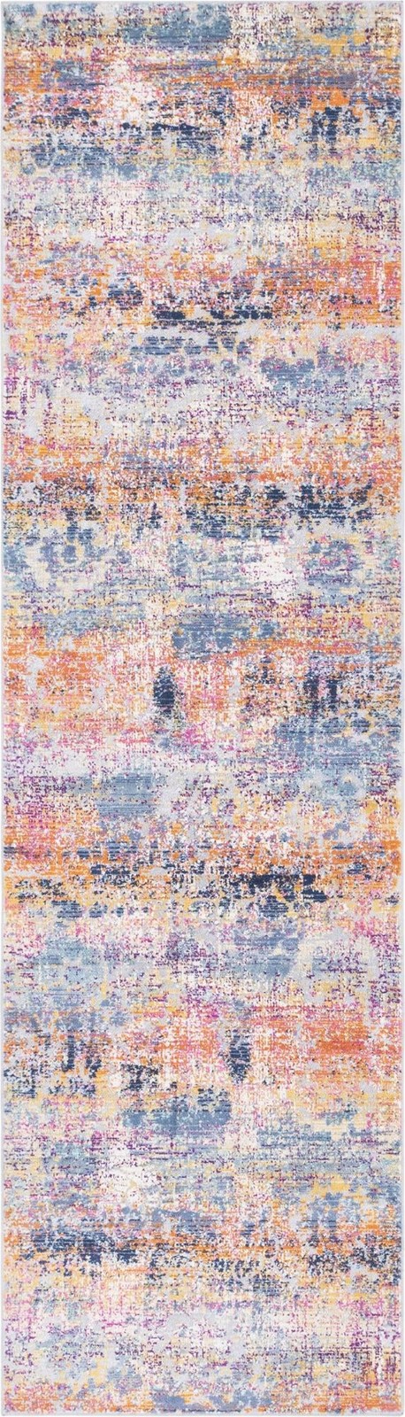 2' 7 x 9' 10 Kendall · Abstract rug, multi and terracotta