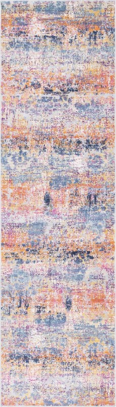 2' 7 x 9' 10 Kendall · Abstract rug, multi and terracotta