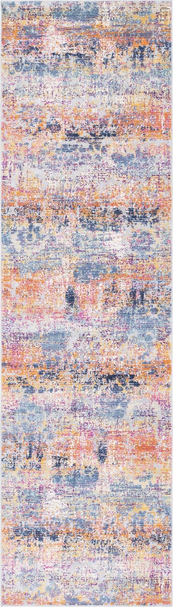 2' 7 x 9' 10 Kendall · Abstract rug, multi and terracotta