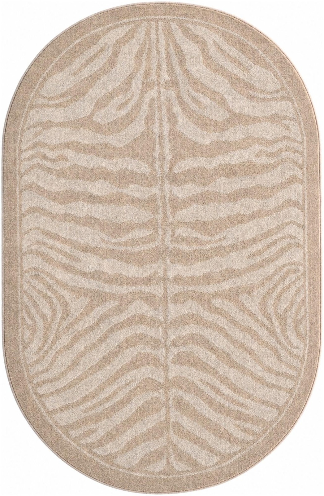 5' 3 x 8' Oldfield · Animal print rug, beige and ivory