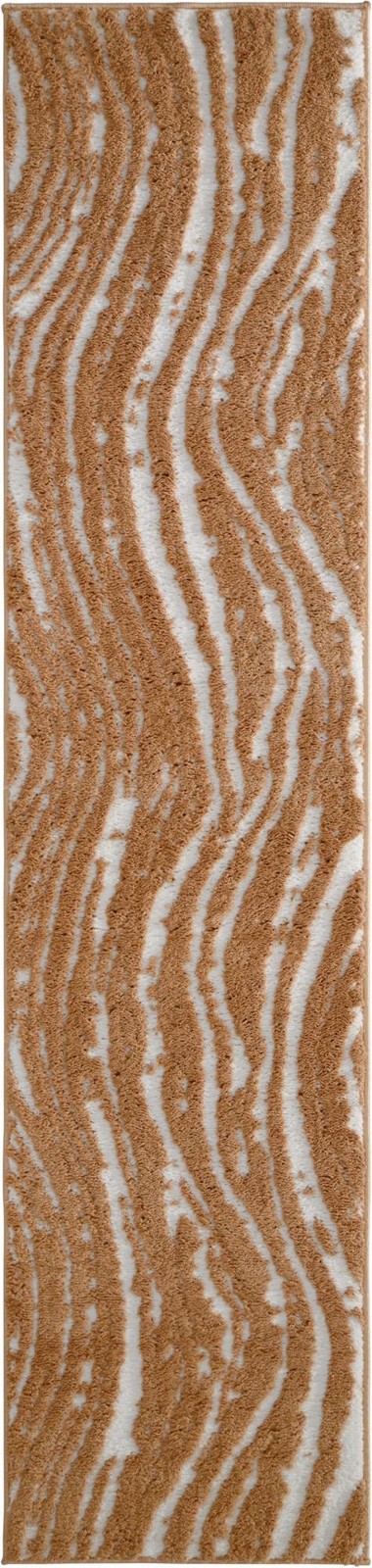 2' x 8' Sudbury · Abstract rug, caramel and ivory