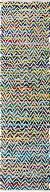 Hopkins · Chevron Chindi Rug, multicolored and ivory