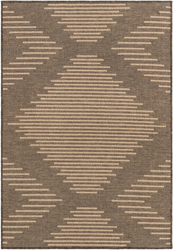 Alger · Geometric diamond rug, brown and natural