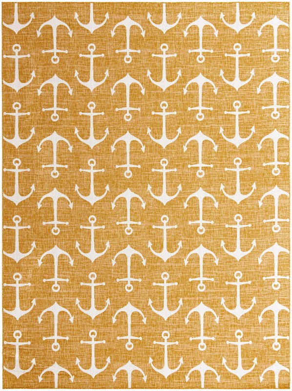 10' x 13' Millbrook · Pictoral Outdoor Rug, yellow