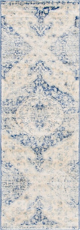 2' 2 x 6' Cunliffe · Medallion rug, navy