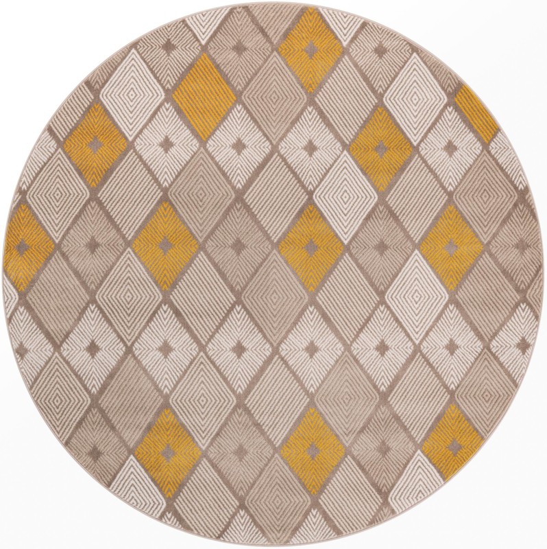 Partridge · Diamond rug, ivory and yellow