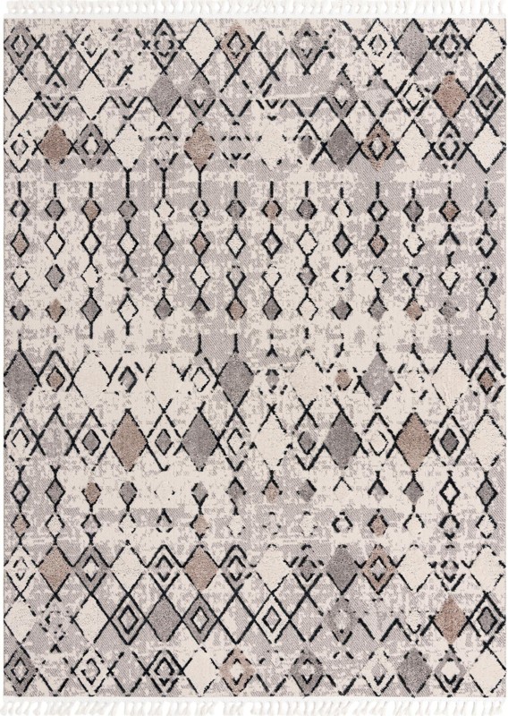 9' x 12' Josephine · Diamond rug, sand