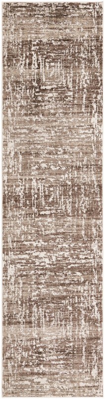 2' 6 x 10' Wrenfield · Abstract rug, chocolate and beige