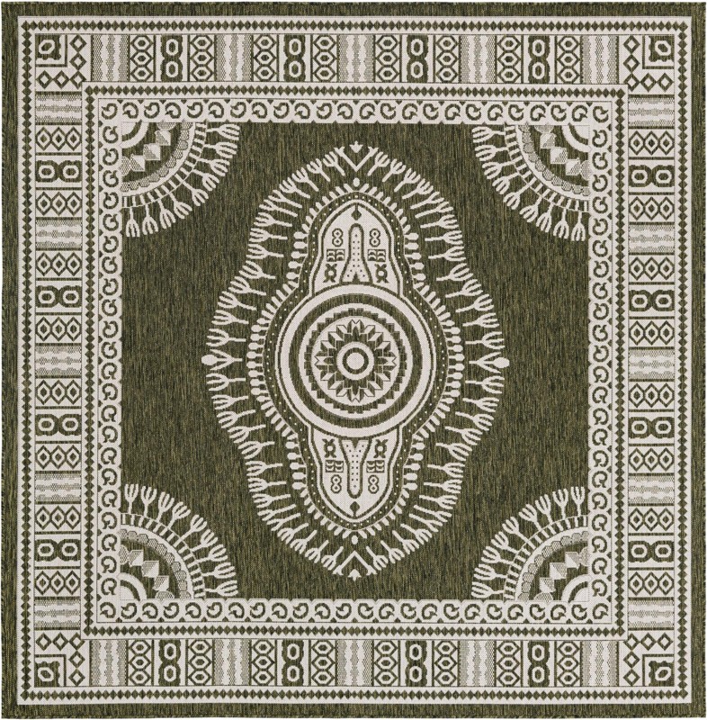 Bainbridge · Border Outdoor Rug, green