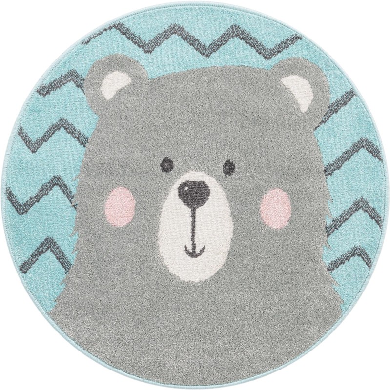 3' 3 x 3' 3 Bagley · Chevron rug, blue