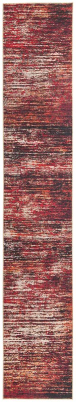 2' 6 x 14' Prewitt · Abstract rug, rust red
