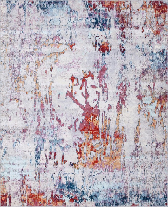 9' x 12' 2 Turnstone · Abstract rug, gray and multi