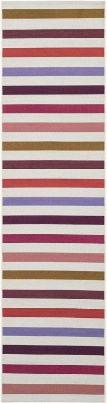 Lomax · Striped Outdoor Rug, multicolor and white