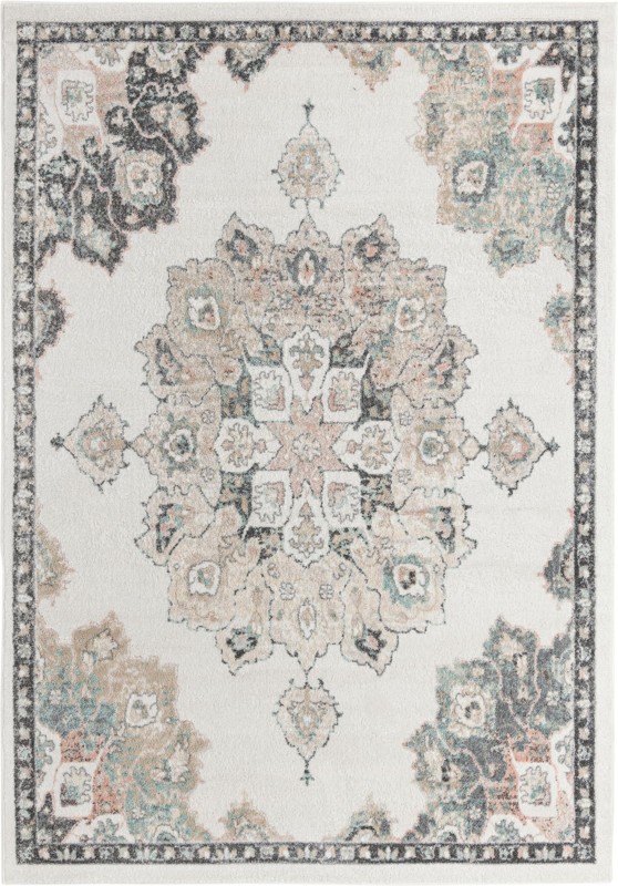 Nettle · Medallion rug, ivory