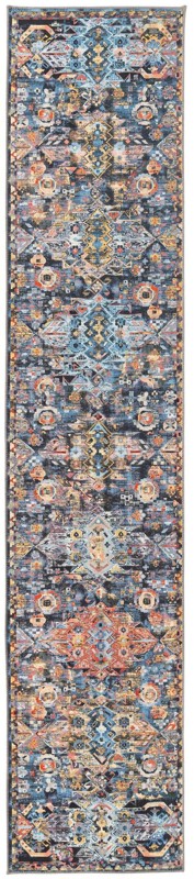 Waters · Geometric Washable Rug, multi