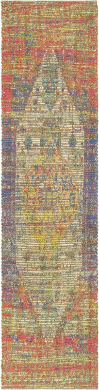 2' 2 x 8' Milford · Border rug, multi