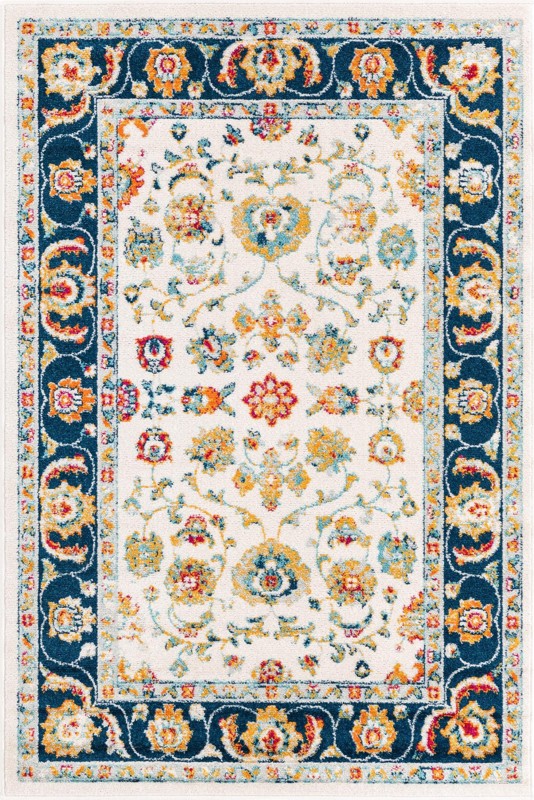 4' x 6' Aspen · Border rug, multi
