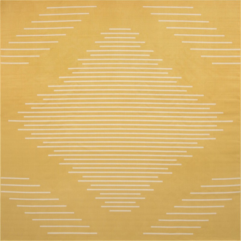 13' x 13' Harlow · Diamond Outdoor Rug, yellow