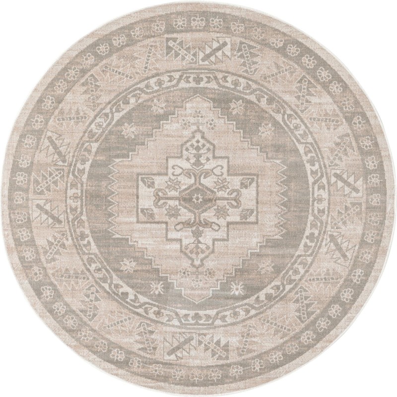 4' 1 x 4' 1 Ligonier · Border rug, mink