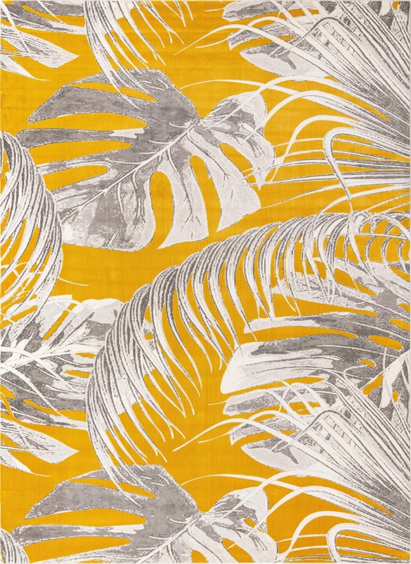 9' x 12' Britton · Floral / botanical rug, yellow