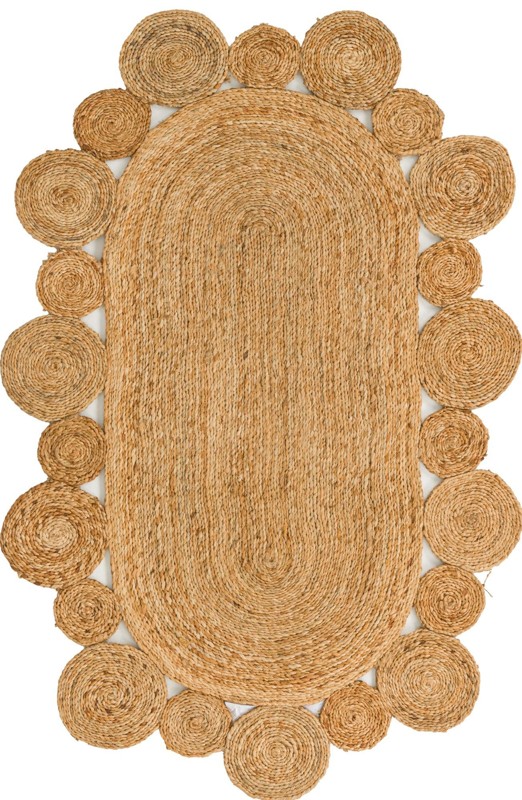 3' 1 x 5' 1 Cranston · Solid Braided Jute Rug, natural