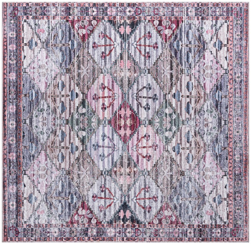Radley · Geometric diamond Washable Rug, multi