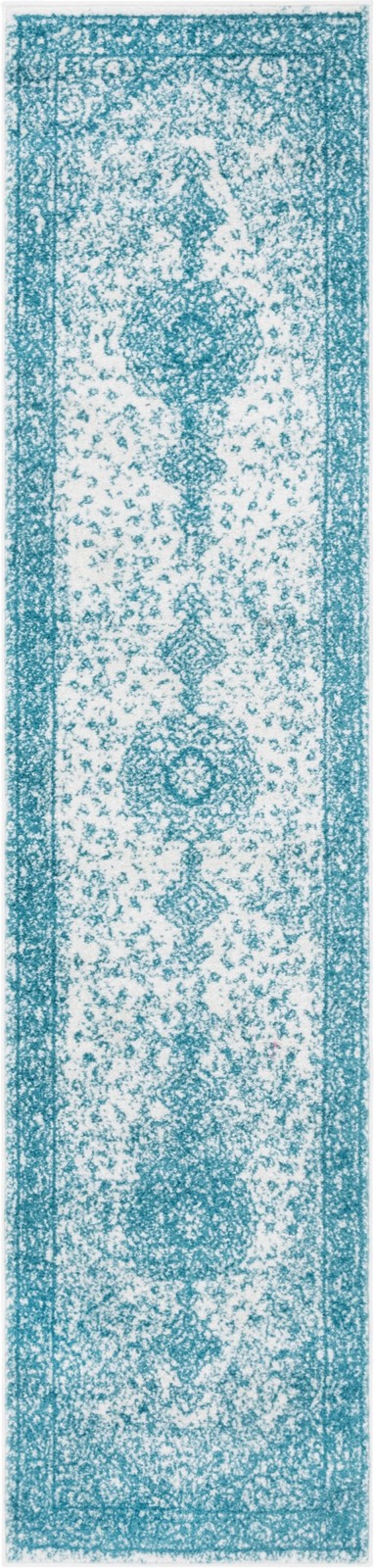 2' x 8' 8 Eudora · Border rug, turquoise