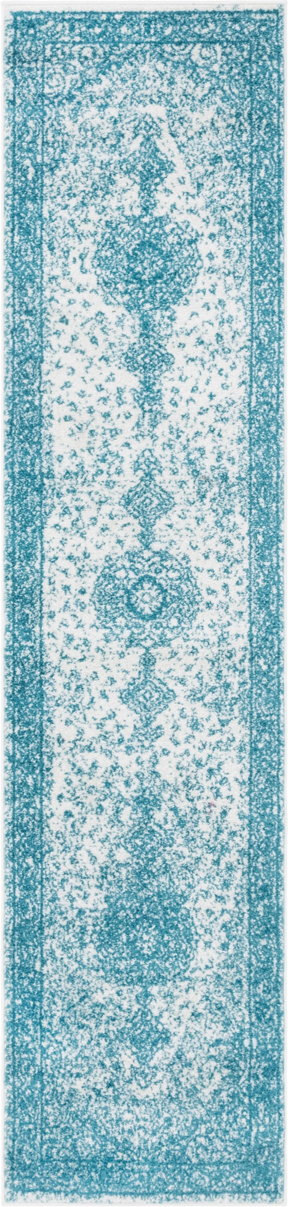 2' x 8' 8 Eudora · Border rug, turquoise