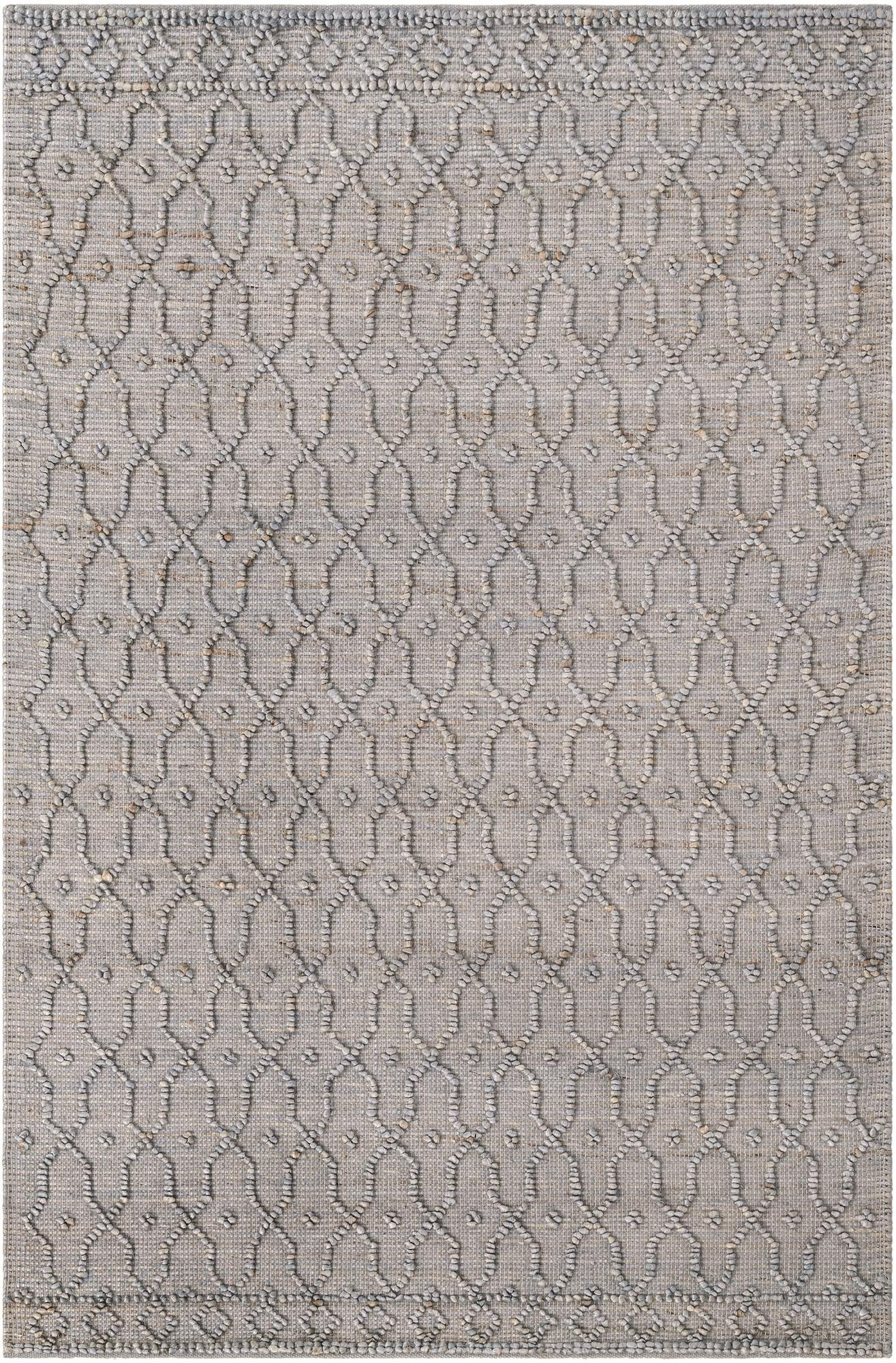5' 3 x 8' Ringwood · Lattice rug, heathered gray