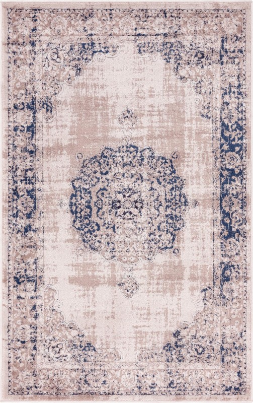 Medora · Border rug, beige