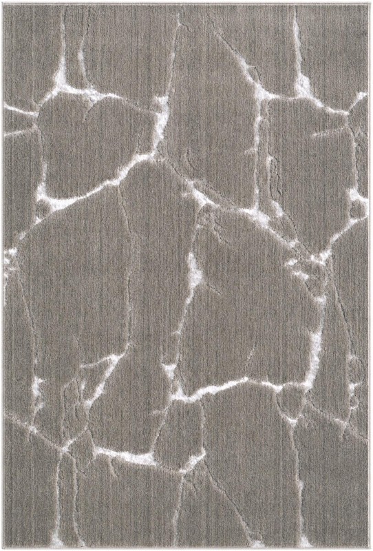 4' x 6' Ravenhill · Abstract rug, gray and silver