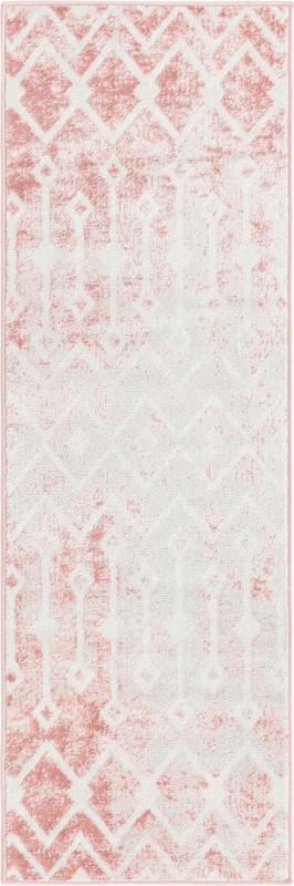 2' x 6' Eugene · Diamond rug, dustyrose