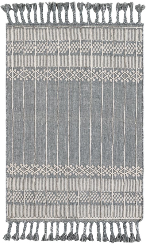 Beaumont · Border Outdoor Rug, cool gray