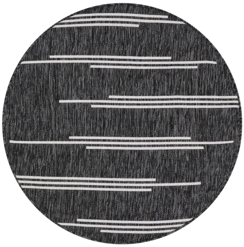 3' 1 x 3' 1 Farrow · Lines Outdoor Rug, black and white